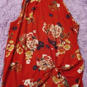 COPY - Warehouse One xl crepe halter neck top